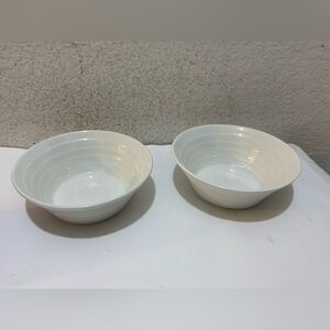 Maxwell & Williams WHITE BASIC All White  Porcelain Soup Bowls Set 2